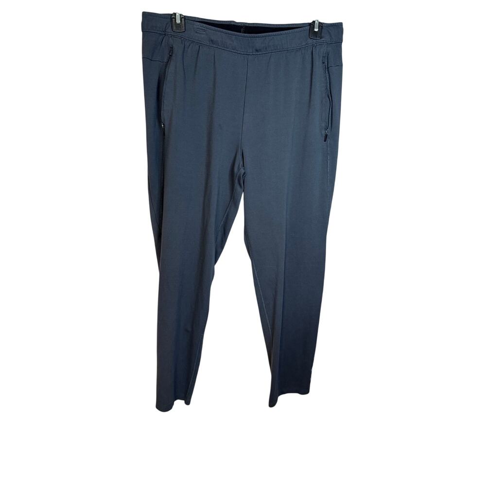 Athletics Men’s gray athletic pants zippered side pockets elastic waistband. XL